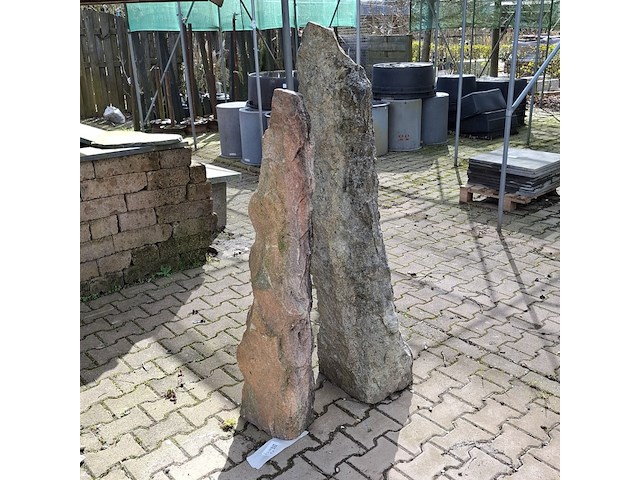 2x waterornament natuursteen - afbeelding 1 van  8