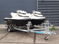 2x waterscooter op dubbele pega jd1350 stallingstrailer, seadoo, gtx limited - afbeelding 12 van  68