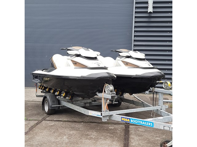 2x waterscooter op dubbele pega jd1350 stallingstrailer, seadoo, gtx limited - afbeelding 23 van  68