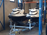 2x waterscooter op dubbele pega stallingstrailer, seadoo, gtx limited - afbeelding 1 van  56
