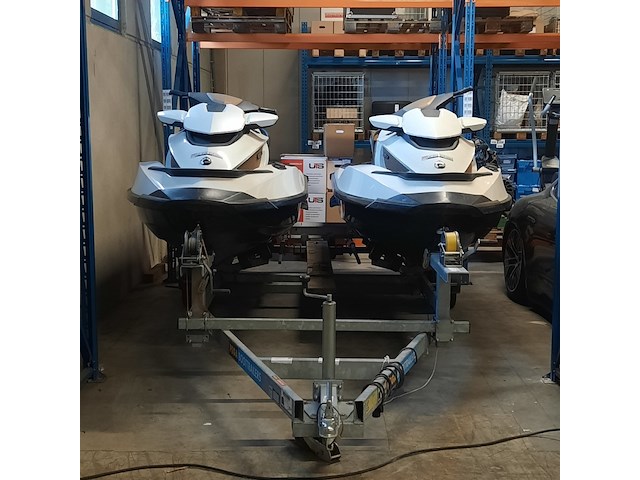 2x waterscooter op dubbele pega stallingstrailer, seadoo, gtx limited - afbeelding 2 van  56