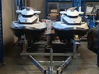 2x waterscooter op dubbele pega stallingstrailer, seadoo, gtx limited - afbeelding 2 van  56