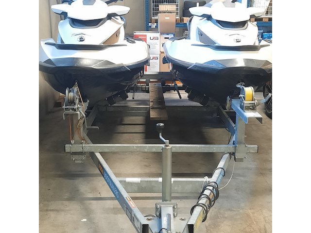 2x waterscooter op dubbele pega stallingstrailer, seadoo, gtx limited - afbeelding 38 van  56