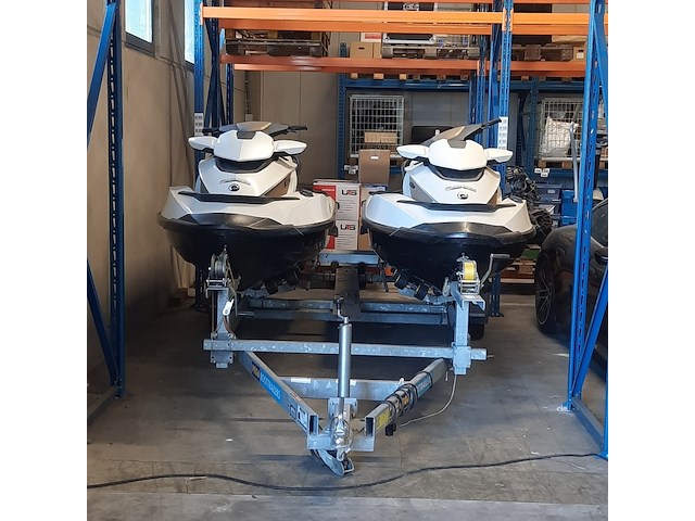 2x waterscooter op dubbele pega stallingstrailer, seadoo, gtx limited - afbeelding 52 van  56