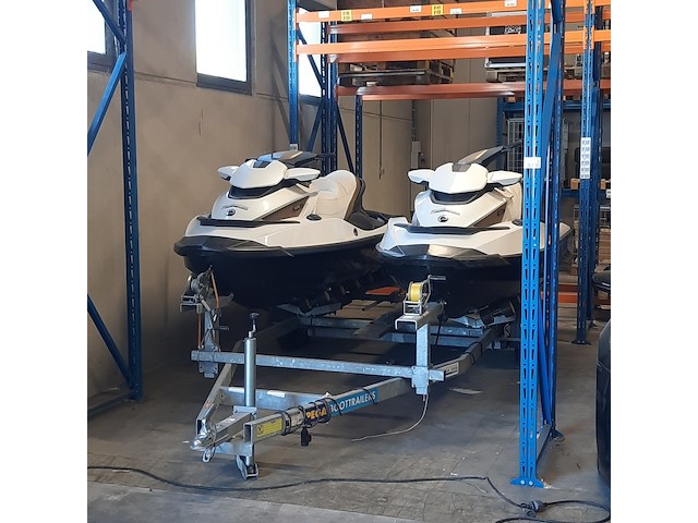 2x waterscooters op duo-trailer, seadoo, gtx limited 260 is - afbeelding 1 van  57