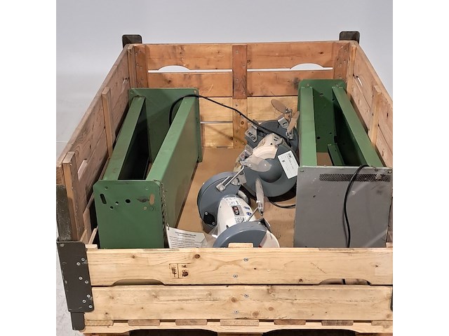 2x werkbankslijper op kolom, quantum, qsm 200 - afbeelding 1 van  8