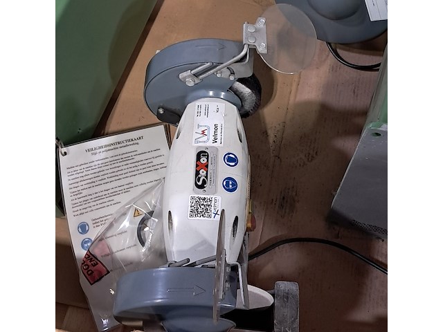 2x werkbankslijper op kolom, quantum, qsm 200 - afbeelding 2 van  8