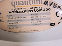 2x werkbankslijper op kolom, quantum, qsm 200 - afbeelding 4 van  8