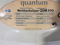 2x werkbankslijper op kolom, quantum, qsm 200 - afbeelding 6 van  8