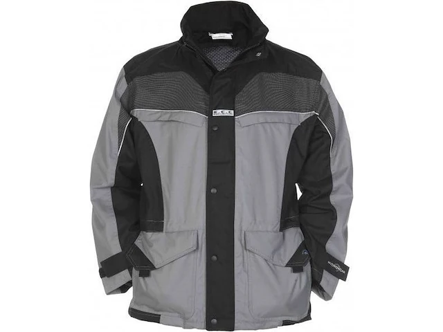 2x werkjas / parka voor in de zomer, hydrowear, zwart / grijs, mt s - afbeelding 2 van  2