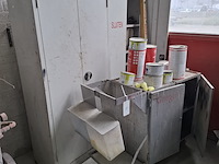 2x werkplaatkast met verrijdbare materiaalwagen - afbeelding 1 van  3