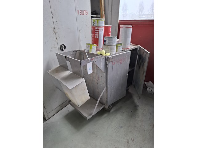 2x werkplaatkast met verrijdbare materiaalwagen - afbeelding 2 van  3