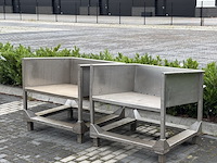 2x werktafel | rvs - afbeelding 1 van  9