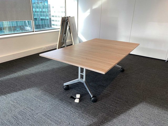 2x wilkahn confair - mobiele klapbare vergadertafel 200x120 - afbeelding 9 van  26