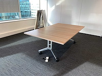 2x wilkahn confair - mobiele klapbare vergadertafel 200x120 - afbeelding 9 van  26