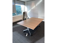 2x wilkahn confair - mobiele klapbare vergadertafel 200x120 - afbeelding 10 van  26