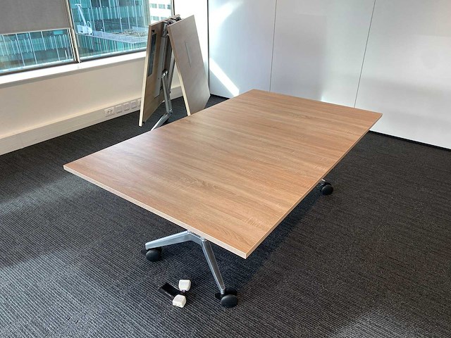 2x wilkahn confair - mobiele klapbare vergadertafel 200x120 - afbeelding 13 van  26