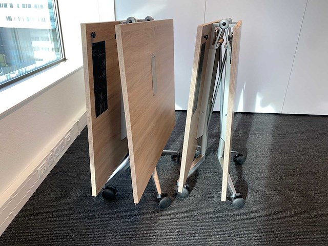 2x wilkahn confair - mobiele klapbare vergadertafel 200x120 - afbeelding 18 van  26