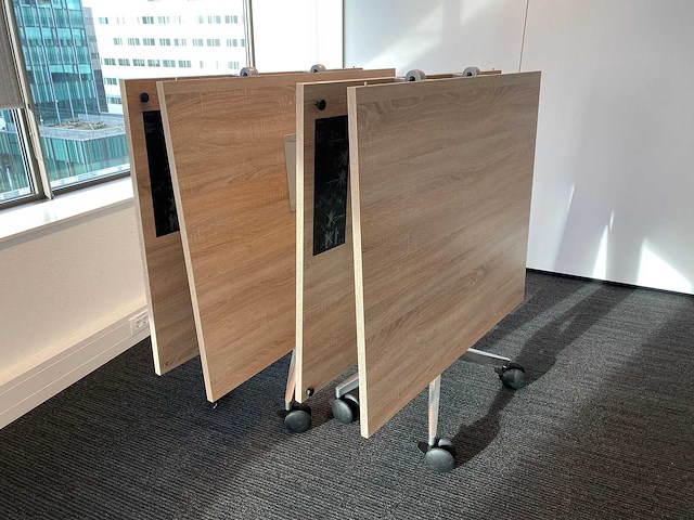 2x wilkahn confair - mobiele klapbare vergadertafel 200x120 - afbeelding 20 van  26