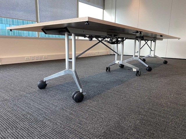 2x wilkahn confair - mobiele klapbare vergadertafel 200x120 - afbeelding 23 van  26