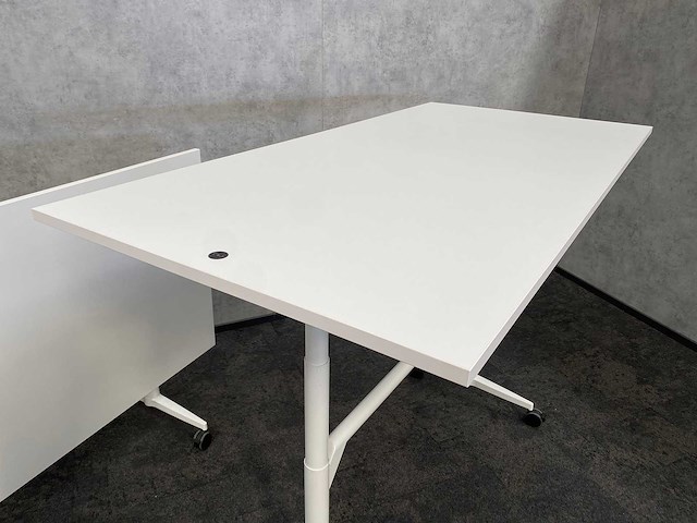 2x wilkahn timetable lift - verrijdbare zit-sta vergadertafel 100x200 - afbeelding 10 van  21