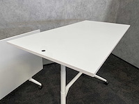 2x wilkahn timetable lift - verrijdbare zit-sta vergadertafel 100x200 - afbeelding 10 van  21