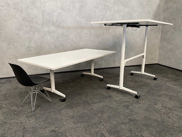 2x wilkahn timetable lift - verrijdbare zit-sta vergadertafel 100x200 - afbeelding 18 van  21