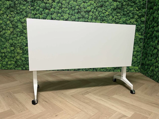 2x witte verrijdbare klaptafel 160x68 - afbeelding 4 van  12