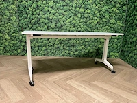 2x witte verrijdbare klaptafel 160x68 - afbeelding 6 van  12