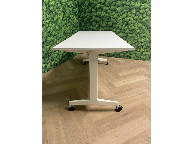 2x witte verrijdbare klaptafel 160x68 - afbeelding 8 van  12