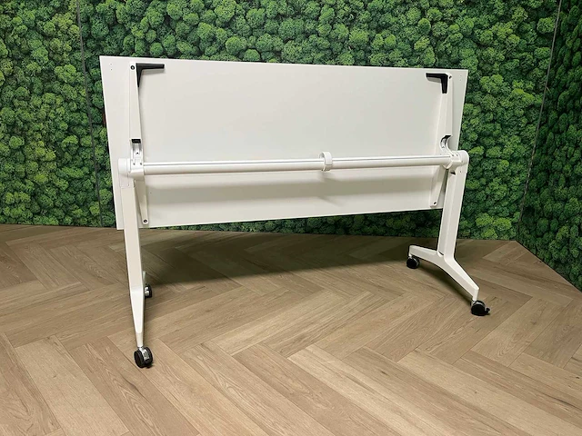 2x witte verrijdbare klaptafel 160x68 - afbeelding 10 van  12