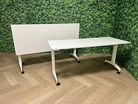 2x witte verrijdbare klaptafel 160x68 - afbeelding 10 van  12
