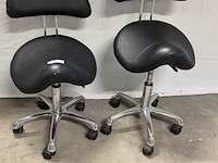 2x zadelkruk reeve, zwart