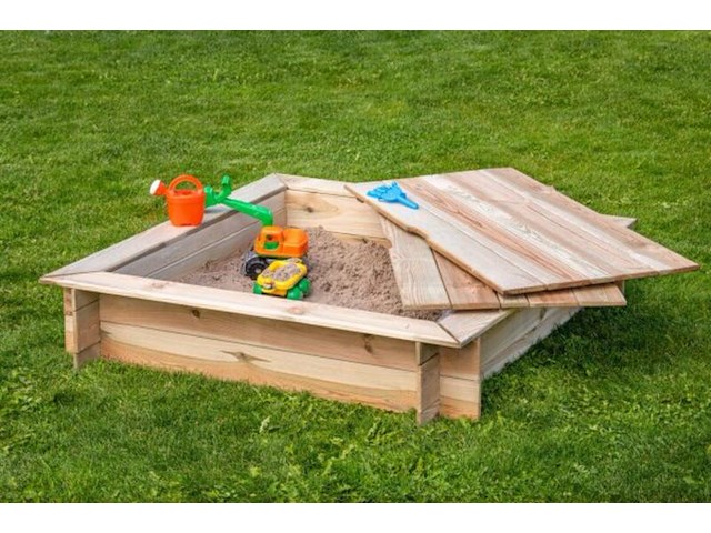2x zandbak met deksel topwood - afbeelding 1 van  5