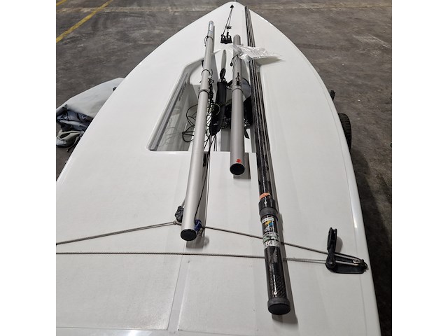 2x zeilboot met 1x boottrailer, ilca / laser / kalf - afbeelding 3 van  84