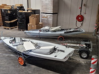 2x zeilboot met 1x boottrailer, ilca / laser / kalf - afbeelding 76 van  84