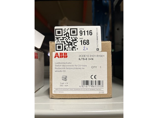 2x zekering lastschakelaar abb - afbeelding 2 van  4