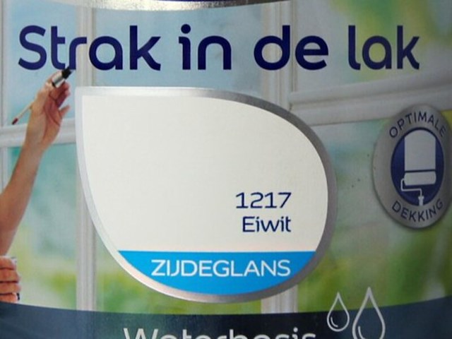 2x zijdeglans lak 750 ml flexa, strak in de lak, eiwit - afbeelding 2 van  2