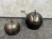 2x zijlstra - bronzen stalen lamp - afbeelding 4 van  4
