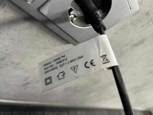 2x zijlstra - bronzen stalen lamp - afbeelding 4 van  7