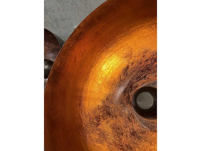 2x zijlstra - bronzen stalen lamp - afbeelding 3 van  8