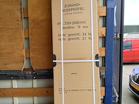 2x zijwand met hoekprofiel wb, 20.4215, mat glas - afbeelding 2 van  4