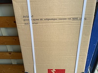 2x zijwand met hoekprofiel wb, 20.4215, mat glas - afbeelding 3 van  4