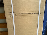 2x zijwand met hoekprofiel wb, 20.4215, mat glas - afbeelding 3 van  4