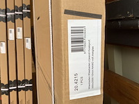 2x zijwand met hoekprofiel wb, 20.4215, mat glas - afbeelding 4 van  4