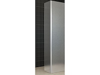 2x zijwand met hoekprofiel wb, 20.4215, mat glas