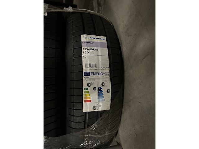 2x zomerband voor elektrische en hybride auto's michelin, e primacy 175/60 r19 86q - afbeelding 3 van  3