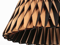 2x zwart met blank houten hanglamp | rond 46cm, anne light, maze 3490be, beuken, 2026 - afbeelding 5 van  5