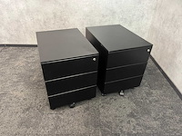 2x zwart, verrijdbaar ladenblok - afbeelding 2 van  7
