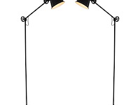 2x zwarte staande lamp dolphin 1325zw met e27 fitting, anne light, 1325zw, zwart, 2026 - afbeelding 1 van  5